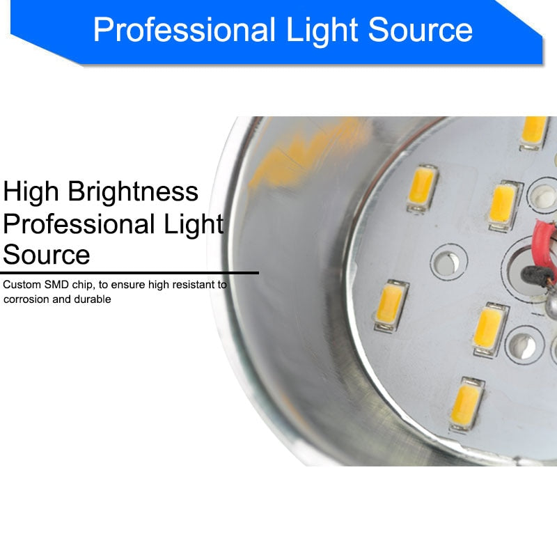 Silver White Frosted Surface LED Downlight 5w 10w 15w Round Ceiling Recessed Light 110v 220v Down Light Lamp Kitchen Restaurant