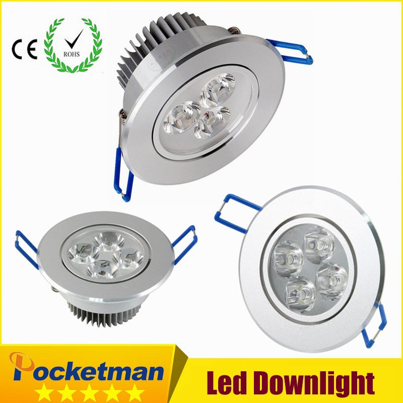 HOT led downlight 220v 9W 12W 15W downlight-led 85V-265V LED Ceiling Recessed LED Wall lamp Spot light LED Driver