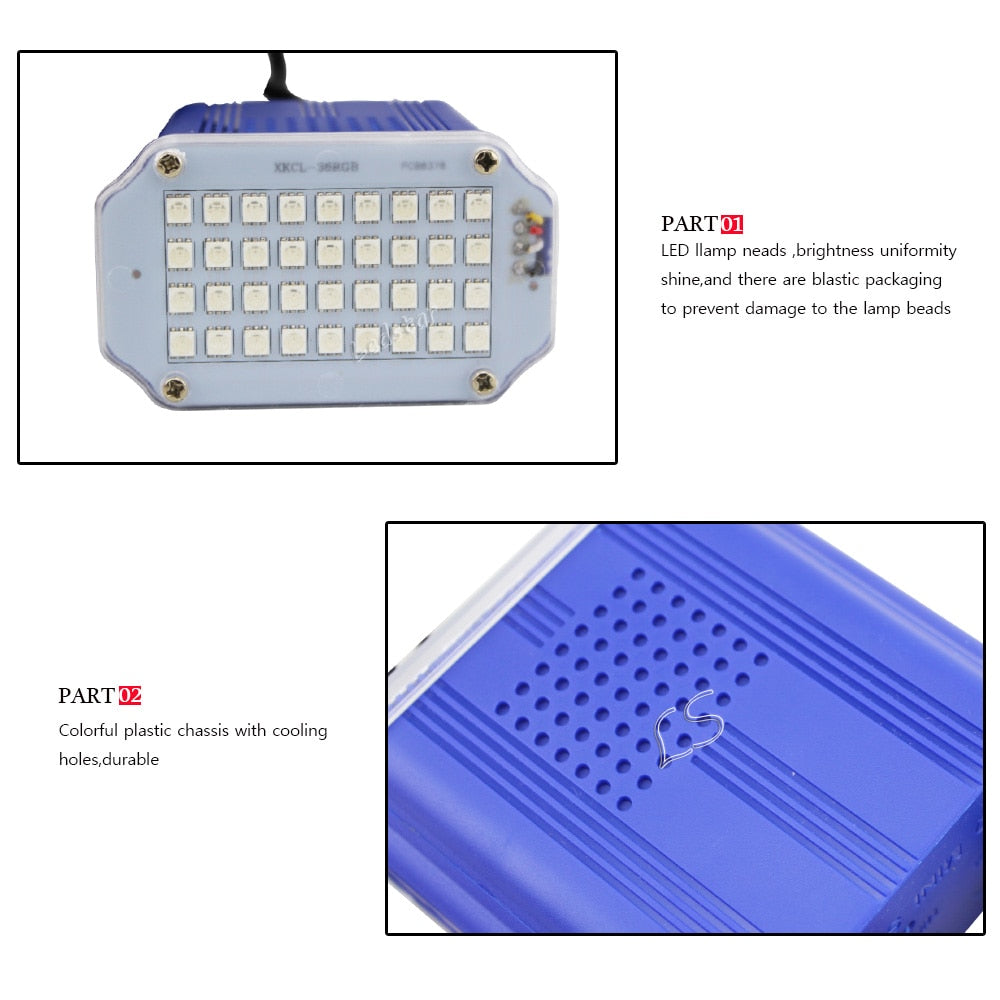 Mini Sound Control LED Laser Entertainment Lights