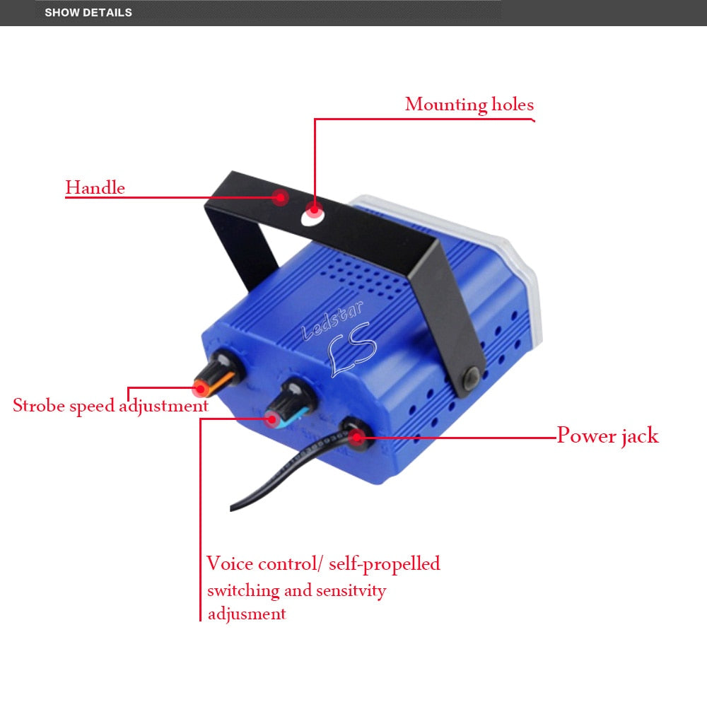 Mini Sound Control LED Laser Entertainment Lights