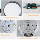 LED Ceiling Lamp 10PCS/Lot satin silver Cold/Warm White Epistar Recessed Cabinet light Downlight AC 230V 110V For Home Lighting