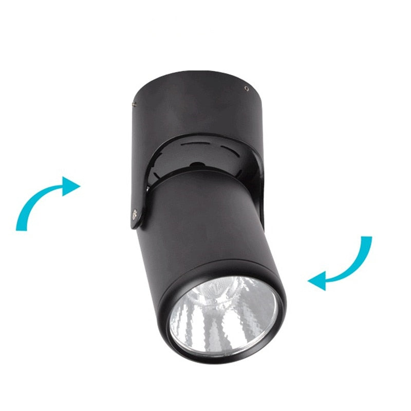 Led downlights Surface Mounted 10W 20W COB Ceiling Spot light 180 degree Rotation Ceiling Downlight White AC85-265V