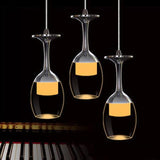 Modern LED Wine Glass Pendant Lamp Fixture Lighting Chandelier Downlight NEW 110-220V