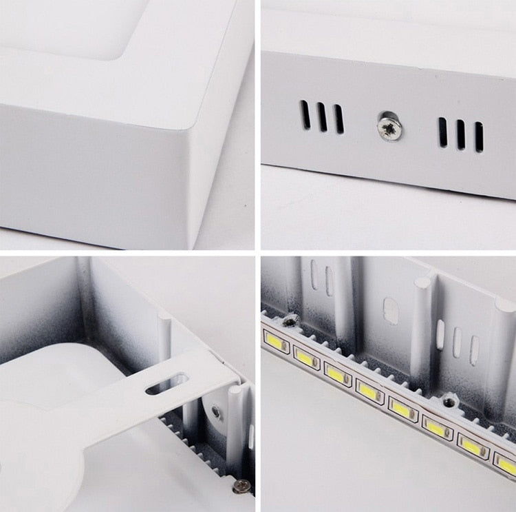 High brightness 6W 12W 18W 24W Round/Square LED panel light surface mounted downlight lighting LED ceiling down lamp AC85-265V