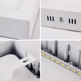 High brightness 6W 12W 18W 24W Round/Square LED panel light surface mounted downlight lighting LED ceiling down lamp AC85-265V