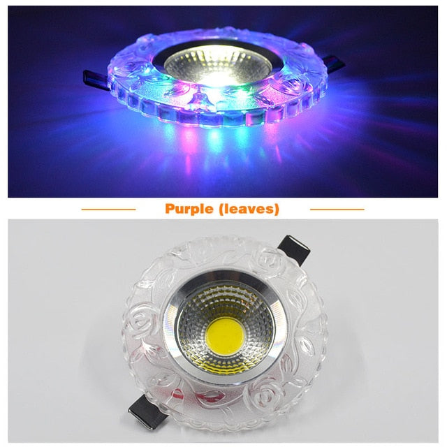 LED Colorful downlight COB AC100-230V 3W 5W 7W 9W 110V 220V led ceiling downlight rainbow RGB lamp ceiling spot light Magic color