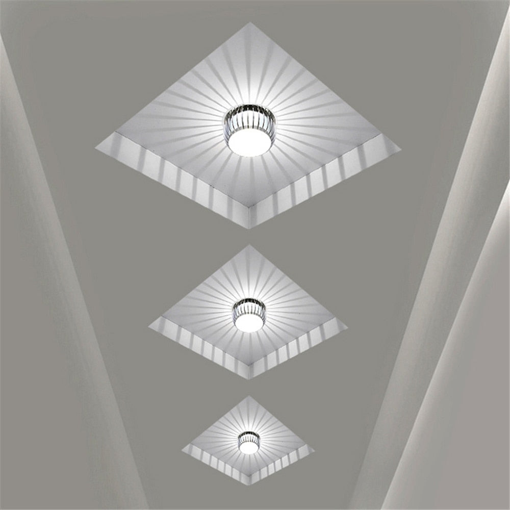 LED Entrance light led corridor aisle light 3W LED Downlight LED Ceiling lamp Home Living Room bulbs AC85~265V