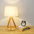 Creative Fashion Modern Original Wooden Table Light E27 AC 110V/220V Table Lamp Bedroom Bedside Home Decoration Lighting