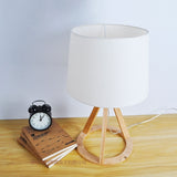 Creative Fashion Modern Original Wooden Table Light E27 AC 110V/220V Table Lamp Bedroom Bedside Home Decoration Lighting