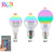 E27 E14 LED 16 Color Changing RGB Magic Light Bulb Lamp 85-265V 110V 120V 220V RGB Led Light Spotlight + IR Remote Control