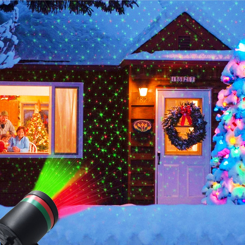 Outdoor Garden Lawn Stage Effect Light Fairy Sky Star Laser Projector Waterproof Landscape Park Garden Christmas Decorative Lamp