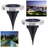 Solar Powered Ground Light Outdoor Waterproof Garden Pathway Buried Lamps With 4 LEDs Solar Lamp for Home Garden Lawn Yard Road