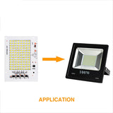 Smart IC SMD LED Chips Lamp 10W 20W 30W 50W 100W AC 220V SMD2835 DIY For Outdoor Floodlight Outdoor Garden Cold White Warm White