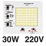 Smart IC SMD LED Chips Lamp 10W 20W 30W 50W 100W AC 220V SMD2835 DIY For Outdoor Floodlight Outdoor Garden Cold White Warm White