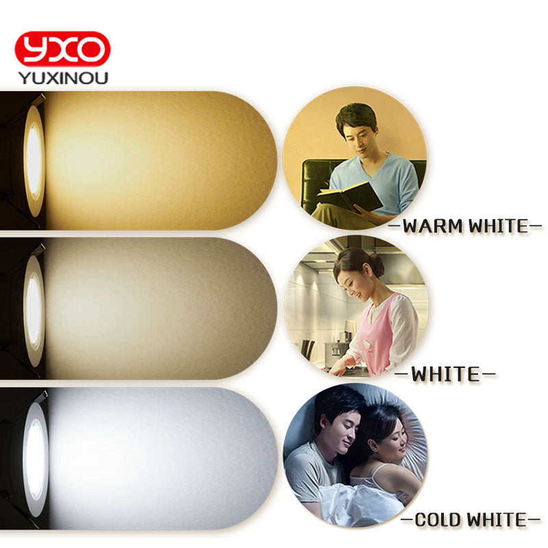 Hot Sale 5W 7W 9W Waterproof LED Downlight Dimmable Warm White Cold White 3 Color Recessed LED Lamp Spot Light AC85-265V