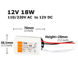 Power Supply 12V LED Driver 18W 28W 48W 72W 100W AC 110V 220V to 12V DC Lighting Transformer Adapter for LED Strip CCTV