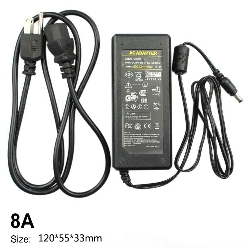 LED Alimentation Adaptateur 110V-220V power supply DC 12V 1A 2A 3A 5A 6A  8A 10A 5050 LED transformers 5730 2835 LED lights