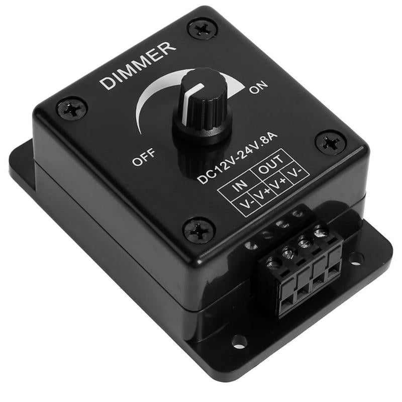 LED Dimmer Switch 12-24V 8A Adjustable Brightness