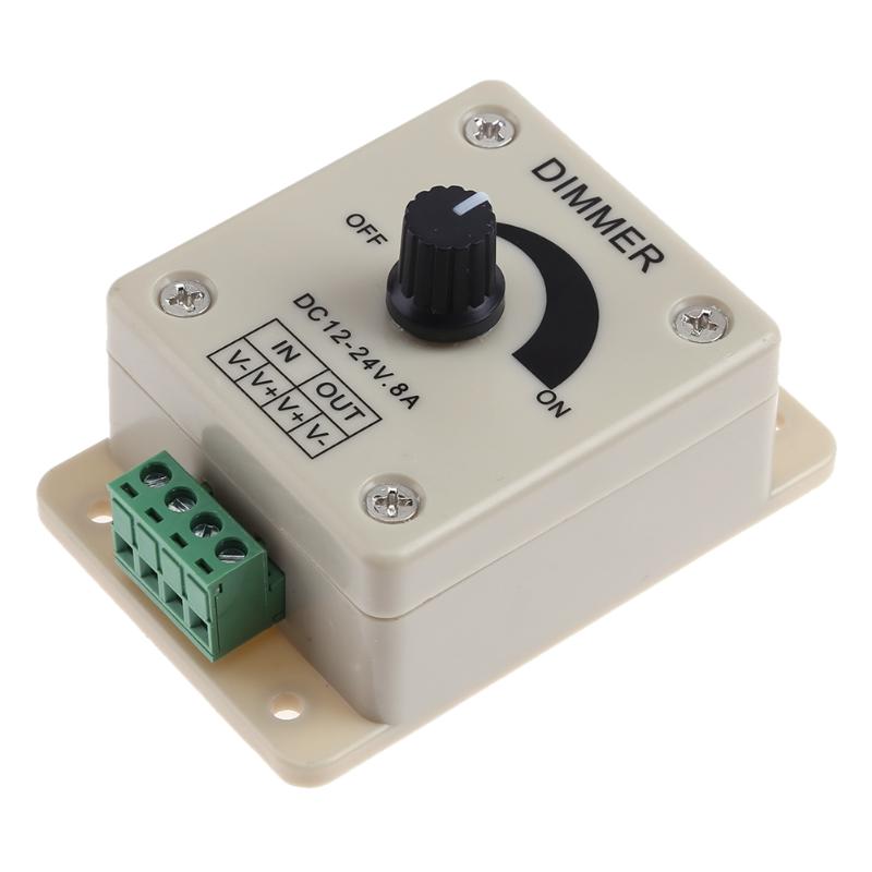 LED Dimmer Switch 12-24V 8A Adjustable Brightness
