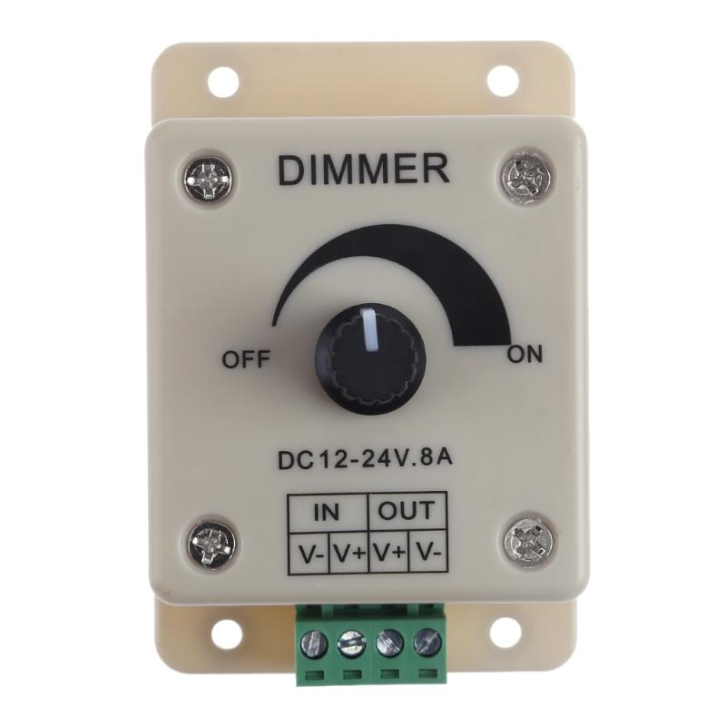 LED Dimmer Switch 12-24V 8A Adjustable Brightness
