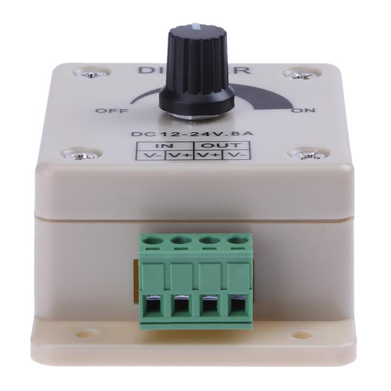 LED Dimmer Switch 12-24V 8A Adjustable Brightness