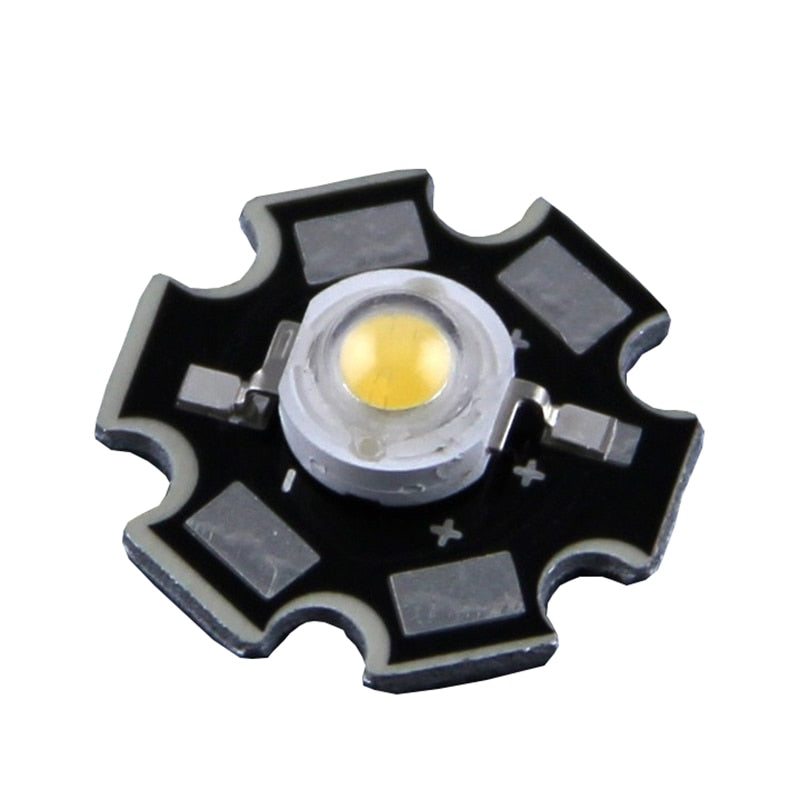 1PCS 1W 3W High Power LED Chip light PCB emitter Cool White Warm White Red Green Blue with 20MM Star PCB