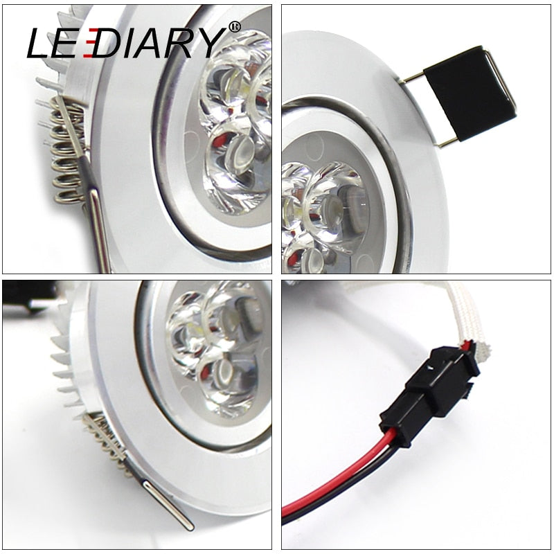 LED Recessed Ceiling Downlights Kitchen CE Luminaire 110-240V 3W 5W 55mm 70mm 90mm Cut Hole Spot Lamp Angle Adjustable