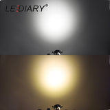 LED Recessed Ceiling Downlights Kitchen CE Luminaire 110-240V 3W 5W 55mm 70mm 90mm Cut Hole Spot Lamp Angle Adjustable