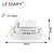 LEDIARY Super Bright LED Downlights Round/Square 75mm Cut Hole Recessed COB Real 5W Angle Adjustable 100-240V Ceiling Spot Lamp