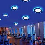 Double color RGB 3 Models LED Panel Light with Remote Control 6w/9w/16w/24W AC85-265V Recessed LED Ceiling downlight Panel Lamps