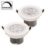 LED Downlight Dimmable 15W 21W items White shell lights for home Bathroom living room kitchen lighting