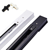 2pcs/lots thick aluminum 0.5M LED track rail ,Track light rail connectors ,Universal rails, aluminum track, lighting fixtures,2-wire