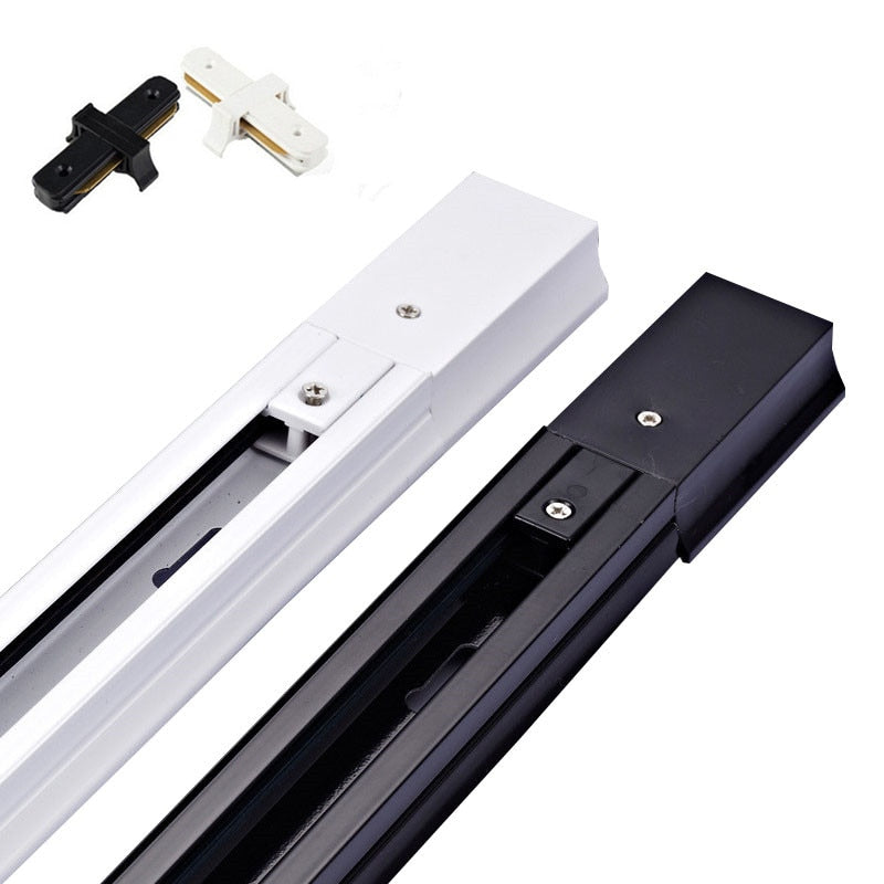 2pcs/lots thick aluminum 0.5M LED track rail ,Track light rail connectors ,Universal rails, aluminum track, lighting fixtures,2-wire