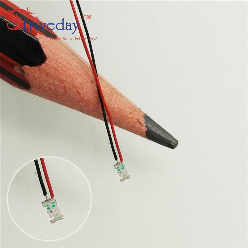 SMD Pre-soldered micro litz wired LED leads resistor 8-12V 20cm DIY 9 Colors can choose