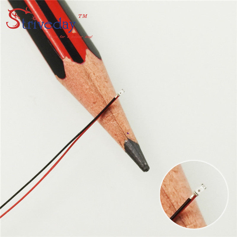 SMD Pre-soldered micro litz wired LED leads resistor 8-12V 20cm DIY 9 Colors can choose