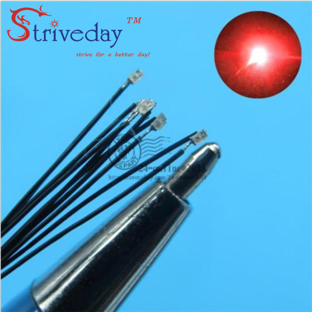 SMD Pre-soldered micro litz wired LED leads resistor 8-12V 20cm DIY 9 Colors can choose