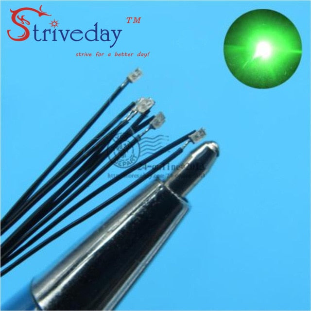 SMD Pre-soldered micro litz wired LED leads resistor 8-12V 20cm DIY 9 Colors can choose