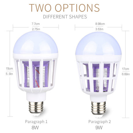 AC175~220V LED Mosquito Killer Bulb E27/B22 LED Bulb For Home Lighting Bug Zapper Trap Lamp Insect Anti Mosquito Repellers Light