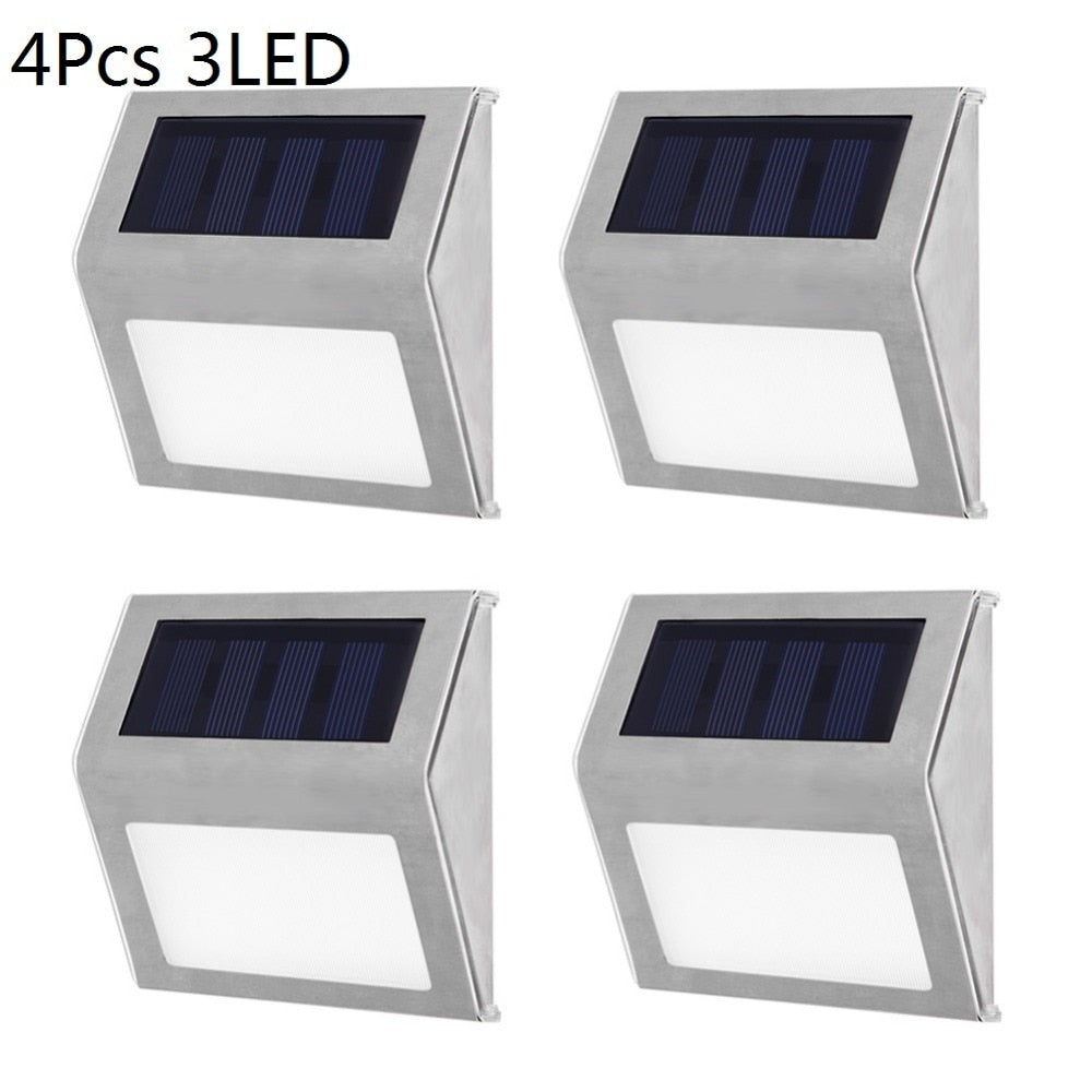 Solar Stainless Steel LED Light for Stairs, Paths, Deck, Patio, Street Light & More