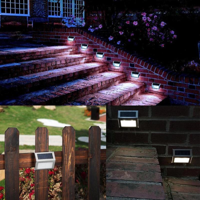 Solar Stainless Steel LED Light for Stairs, Paths, Deck, Patio, Street Light &amp; More