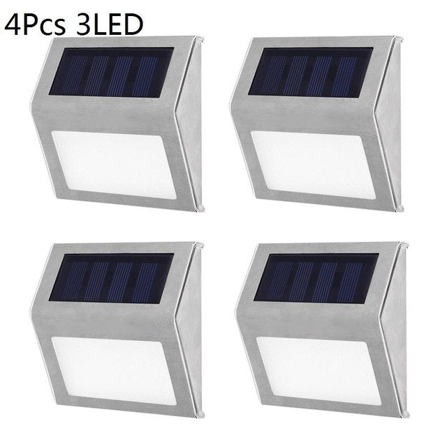 Solar Stainless Steel LED Light for Stairs, Paths, Deck, Patio, Street Light &amp; More