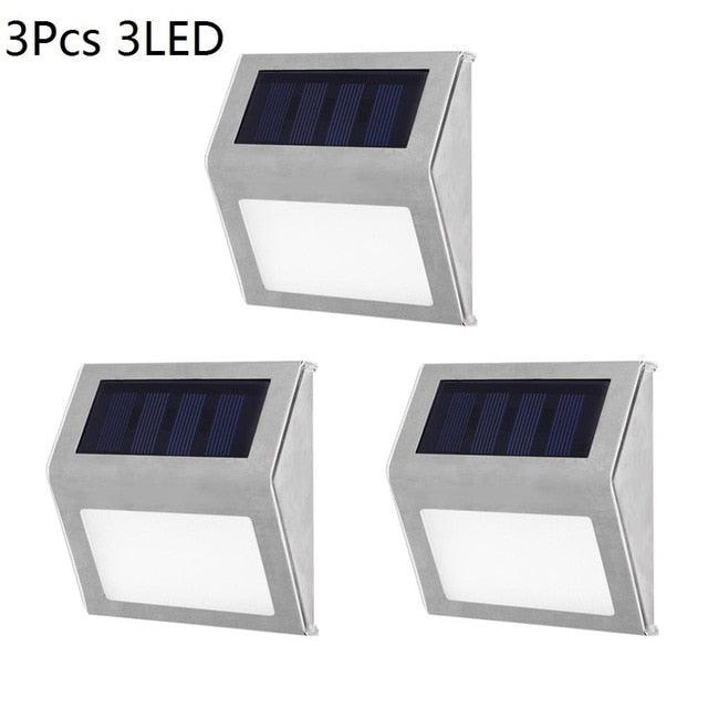 Solar Stainless Steel LED Light for Stairs, Paths, Deck, Patio, Street Light &amp; More