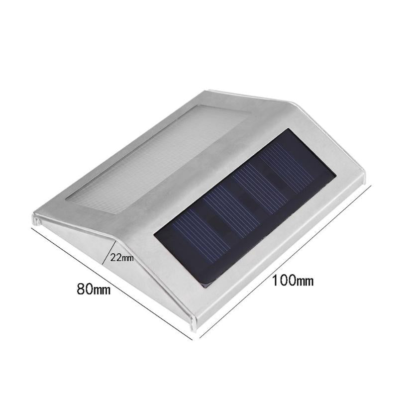 Solar Stainless Steel LED Light for Stairs, Paths, Deck, Patio, Street Light & More