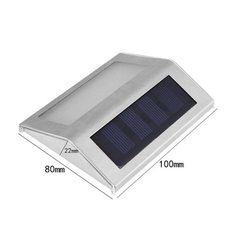 Solar Stainless Steel LED Light for Stairs, Paths, Deck, Patio, Street Light & More