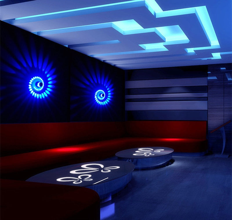 Modern LED Decorative Ceiling Light 3W RGB