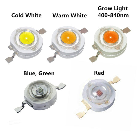 1W 3W High Power LED Light-Emitting Diode LEDs Chip SMD Warm White Red Green Blue Yellow For Spot Light Downlight Lamp Bulb