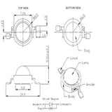 1W 3W High Power LED Light-Emitting Diode LEDs Chip SMD Warm White Red Green Blue Yellow For Spot Light Downlight Lamp Bulb