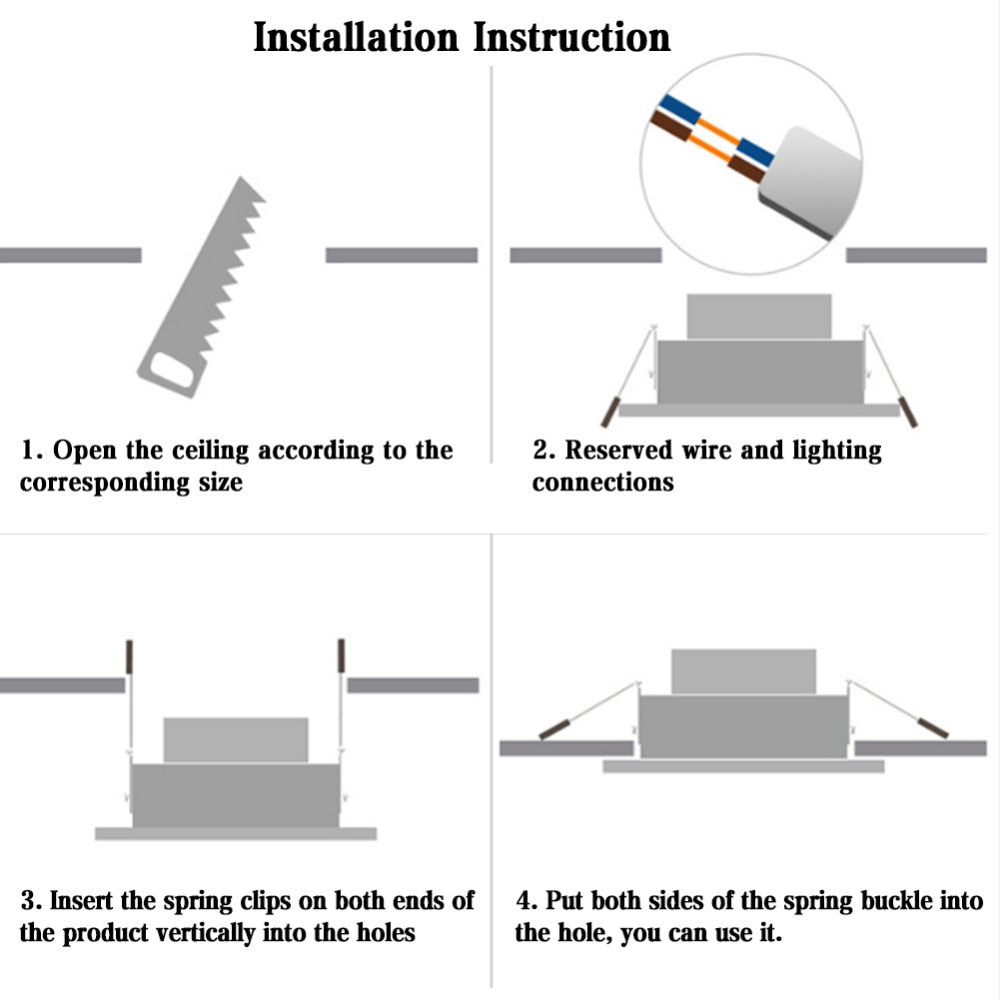 Ultra Thin Downlight Led Panel Recessed Down Light Round 3W 5W 7W 9W 12W 15W 18W Bedroom Kitchen Indoor Spot Lamp 220V 110V