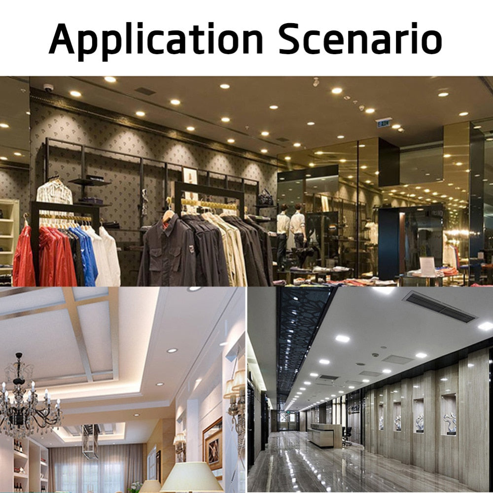 Ultra Thin Downlight Led Panel Recessed Down Light Round 3W 5W 7W 9W 12W 15W 18W Bedroom Kitchen Indoor Spot Lamp 220V 110V