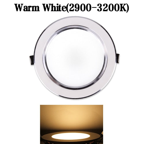 Ultra Thin Downlight Led Panel Recessed Down Light Round 3W 5W 7W 9W 12W 15W 18W Bedroom Kitchen Indoor Spot Lamp 220V 110V